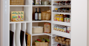 springtime decorating kitchen pantry organization