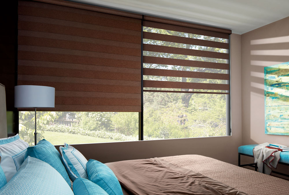 newest products Hunter Douglas shades designer banded shades Folsom 95630