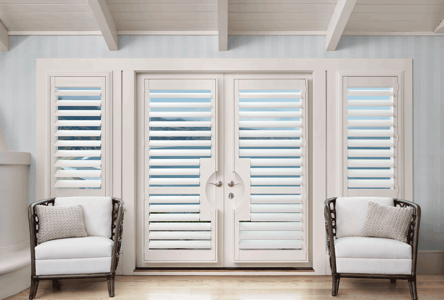 glass door window treatments Hunter Douglas Rocklin 95765