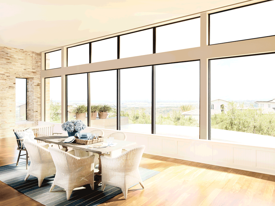 bare windows in California home causes glare and excessive heat