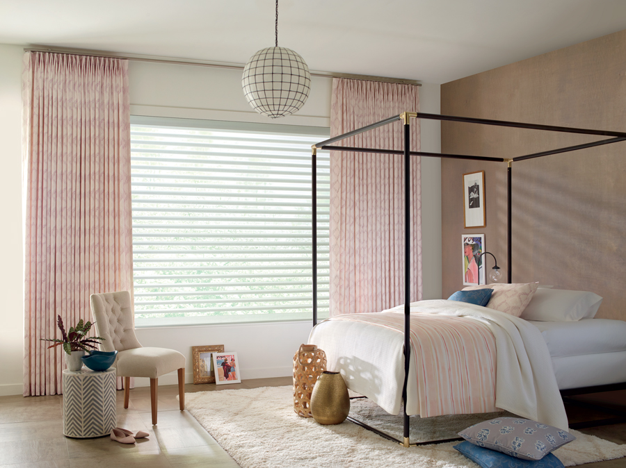 Choose your own hardware to match your Design Studio Window Treatments.