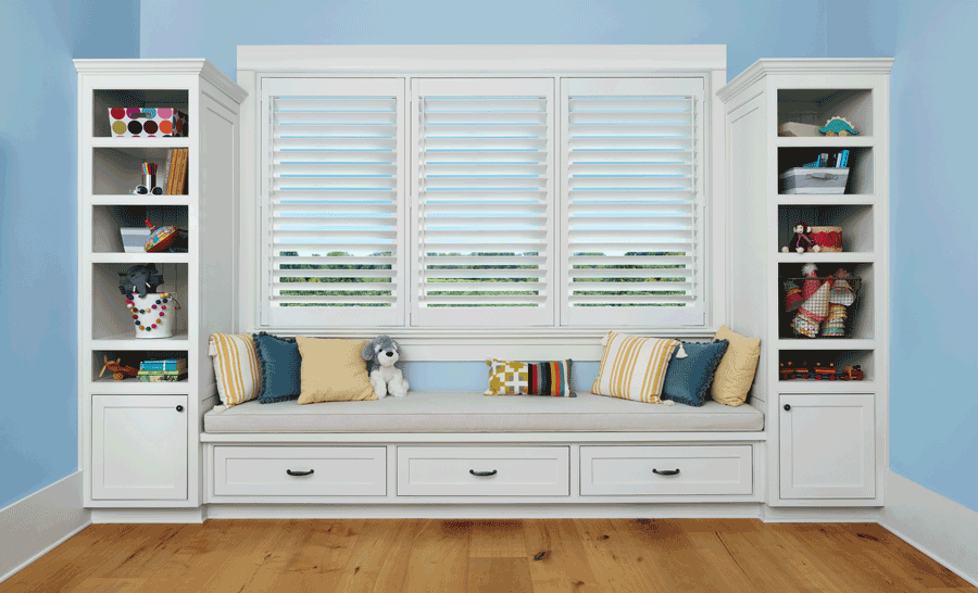 Plantation shutter provide a cord-free and stylish window treatment.