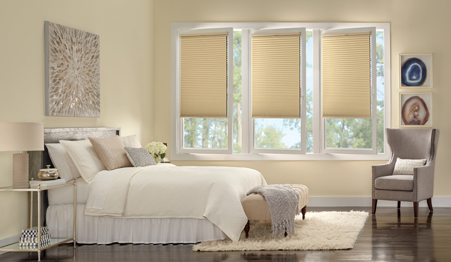 Window covering innovations- duette shades for tilt turn windows.