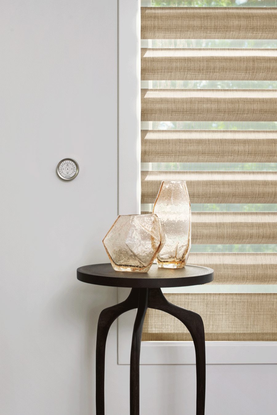 decorating with gold fabrics Pirouette shades from hunter douglas Rocklin CA