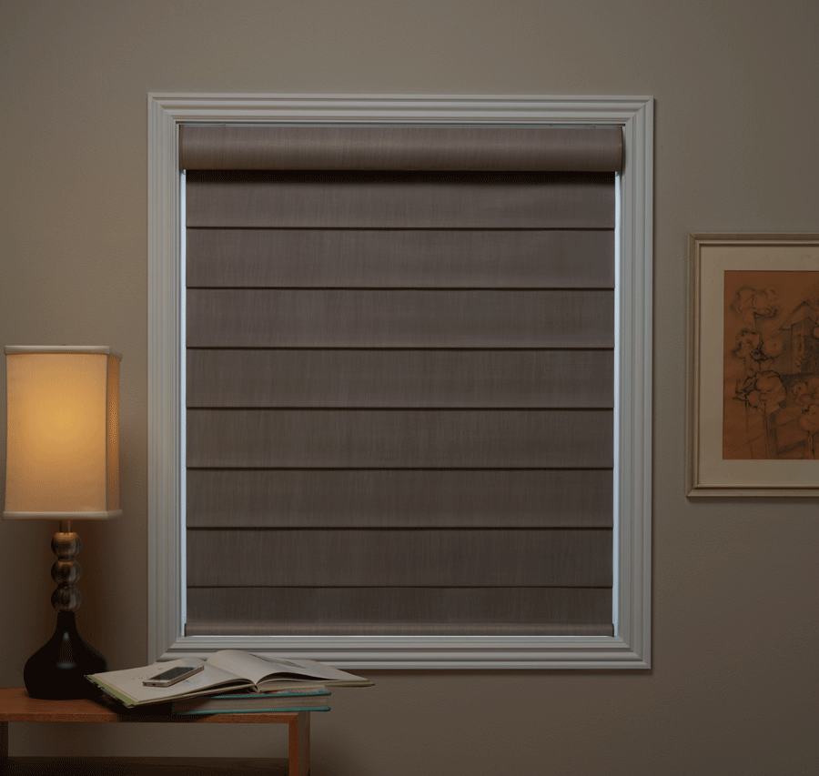 Add room darkening shades to your home to help with glare issues.