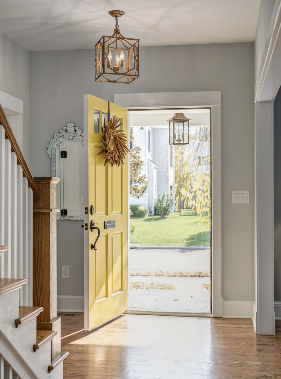 yellow front door 