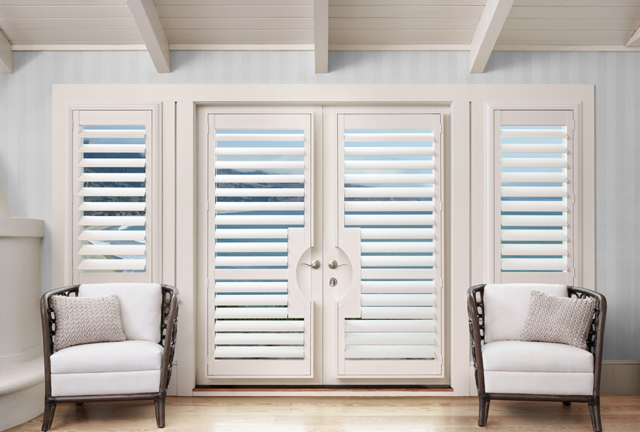 french door shutters with handle cut outs in El Dorado City CA