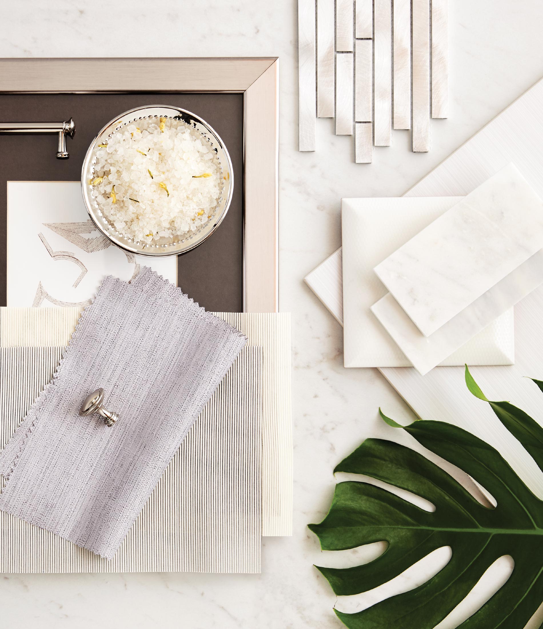 design elements laid out in flatlay style photography in Roseville, CA