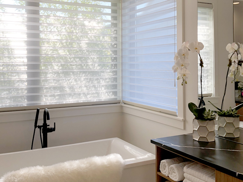 Silhouette smart shades automatic window treatments in Rocklin, CA