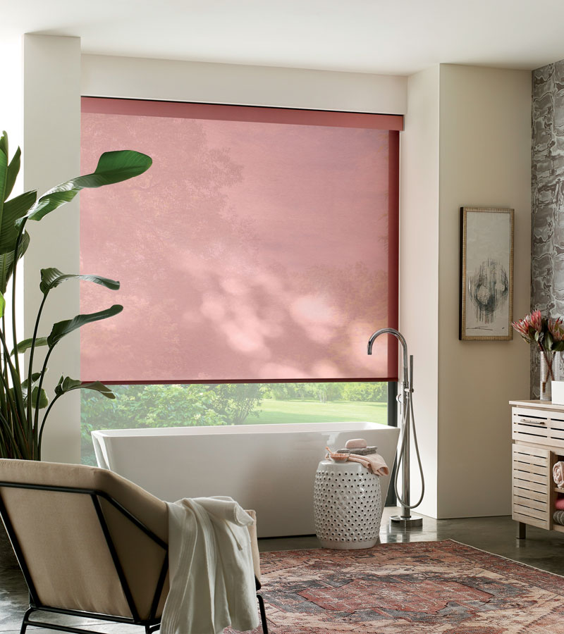 rose pink roller shades Rocklin, CA