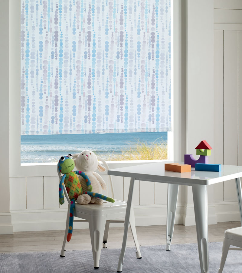 patterned cordless roller shades in el Dorado Hills, CA