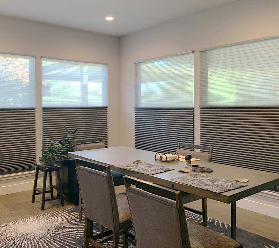 dual roller shades by hunter douglas in roseville, ca