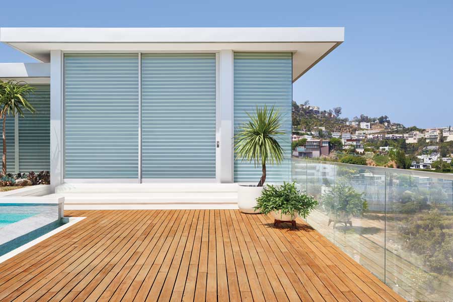 sunroom outside view for privacy