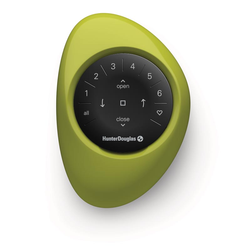 green and black powerview pebble remote