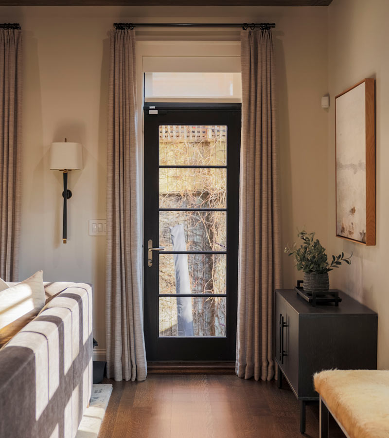 brown drapery Window Coverings for Sliding Glass Doors in roseville