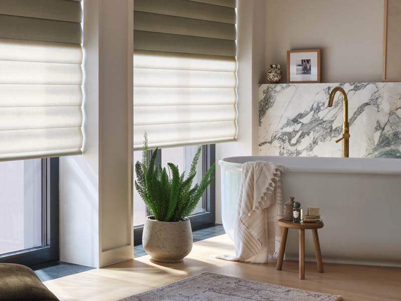 modern roman shades in Fiddyment Farm CA Roseville