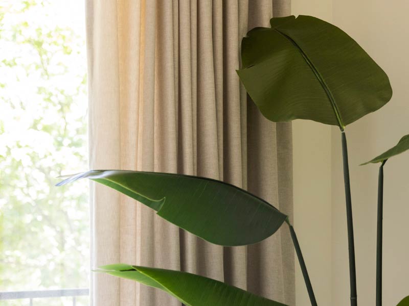 custom drapery and roller shades in Folsom CA