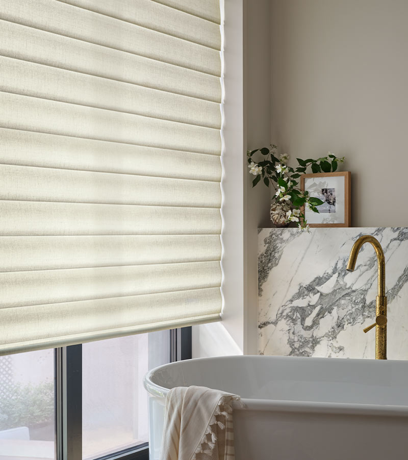 pirouette-window-treatments-bathroom-privacy-shades-hunter-douglas-california-window-fashions neutral pirouette window shades in bathroom hunter douglas