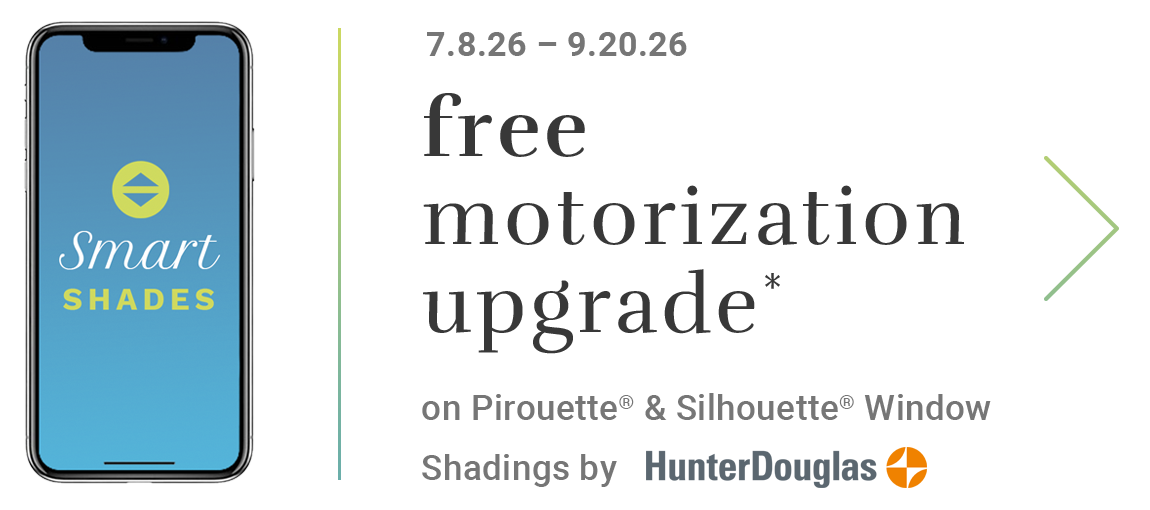 smart shades free motorization upgrade banner